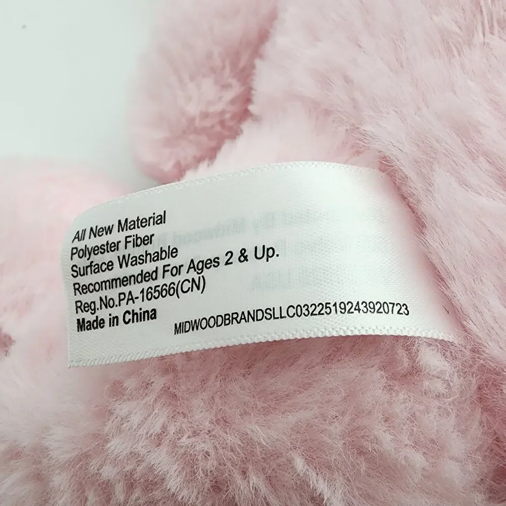 I Love You Latte Pink Dog Plush Stuffed Animal Toy 10